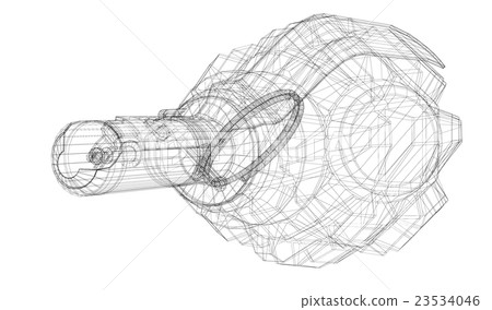 Single grenade with copy space 23534046