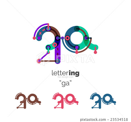 Alphabet letter font logo business icon Alphabet letter font logo business icon 23534518