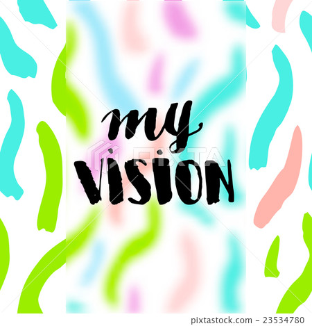Typographic handwritten phrase 23534780