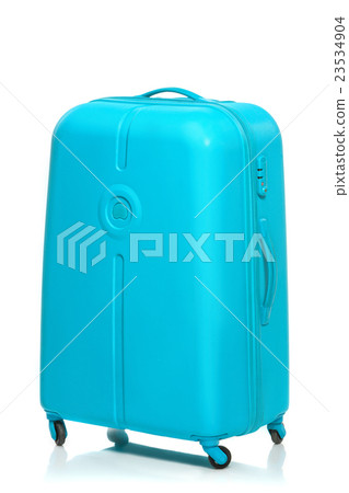 The modern large suitcase on white background 23534904