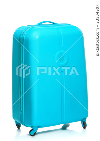 The modern large suitcase on white background 23534907
