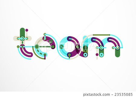 Line letter design 23535085
