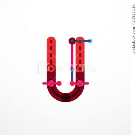 Line letter design - Stock Illustration [23535116] - PIXTA