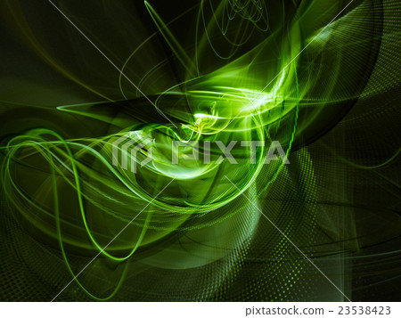 Abstract green and black background Abstract green and black background 23538423