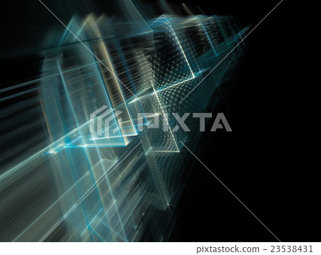 Abstract blue and black background Abstract blue and black background 23538431