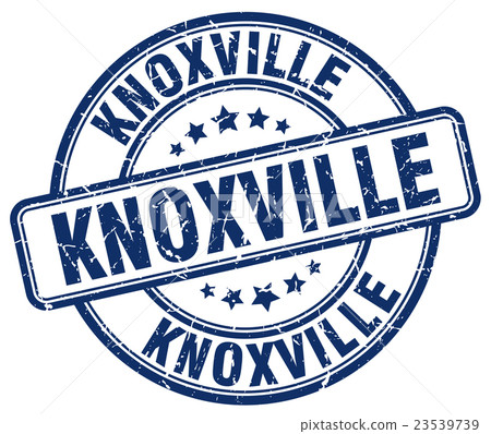 Knoxville blue grunge round vintage rubber stamp Knoxville blue grunge round vintage rubber stamp 23539739