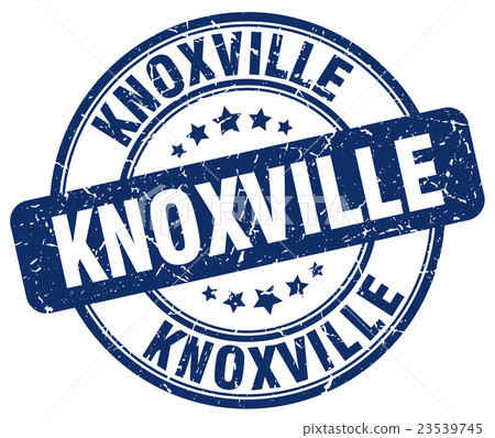 Knoxville blue grunge round vintage rubber stamp Knoxville blue grunge round vintage rubber stamp 23539745