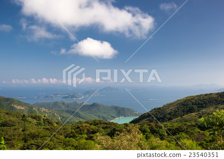 Mountains with ocean view Mountains with ocean view 23540351