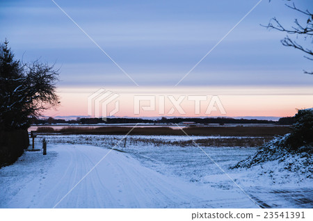 Winter Evening Landscape Winter Evening Landscape 23541391