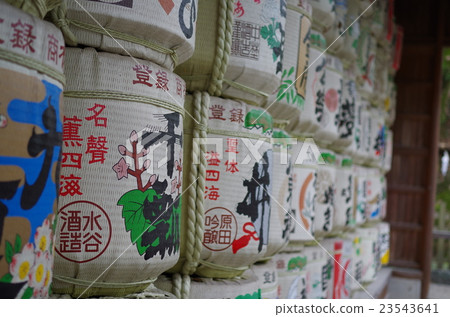 神社的酒桶 神社的酒桶 23543641