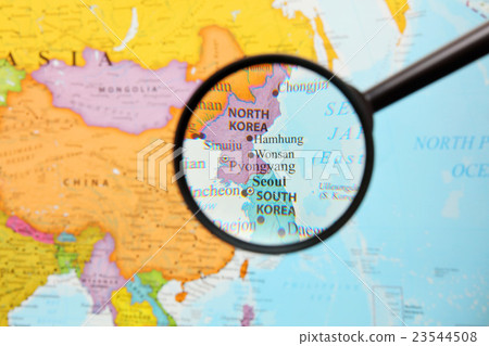 World map · Korea Peninsula 23544508