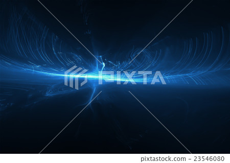 blue glow energy wave. 23546080