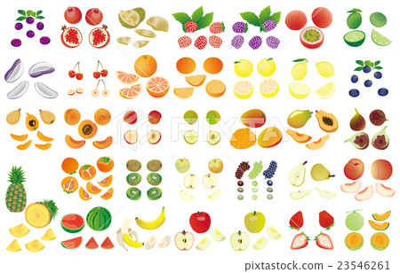 Various cut fruits 23546261