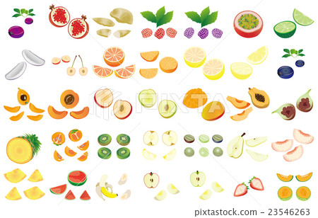 Various cut fruits 23546263