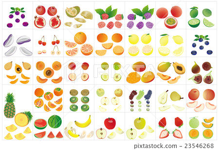 Cut fruits various frames 23546268