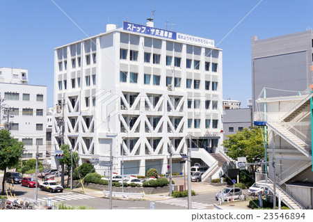 Nagoya Minato City Urban Scenery Port Harbor Police Station Intersection Aichi Prefecture Port Police Station 23546894