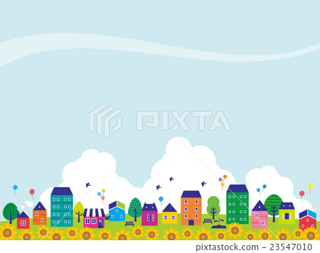 夏天地平線的例證 23547010