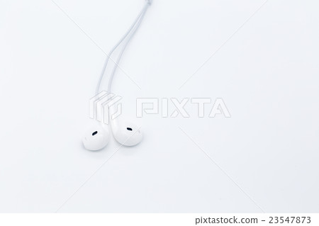 White earbuds 23547873