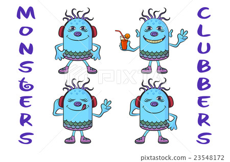 Cartoon Monsters Set 23548172