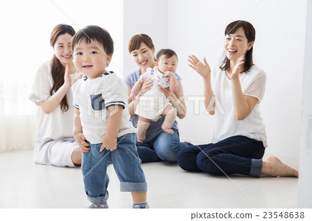 Mom friends and babies 23548638