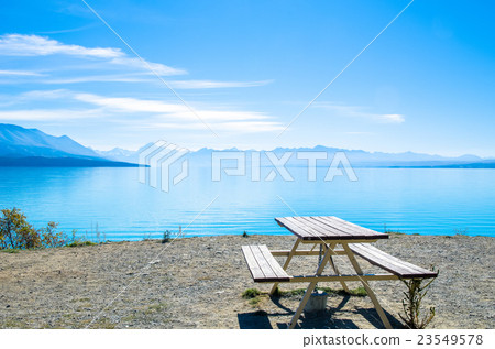 Lake Pukaki in south island New Zealand. 23549578