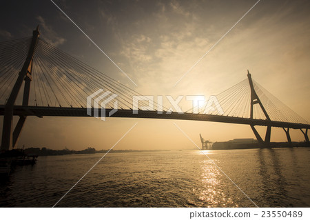 bhumiphol bridge bangkok thailand 23550489