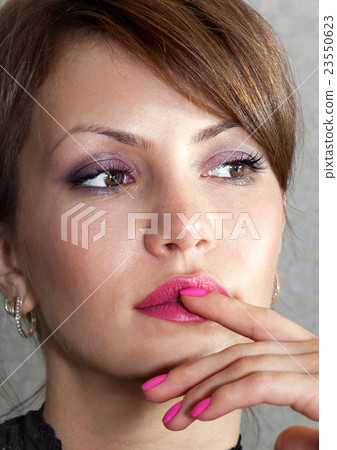 face of beautiful woman 23550623
