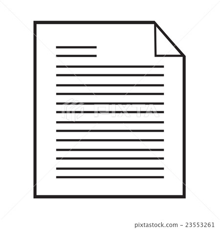 Thin line magnifier document icon\ Thin line magnifier document icon\ 23553261