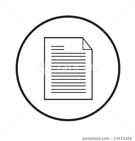 Thin line magnifier document icon\ Thin line magnifier document icon\ 23553264