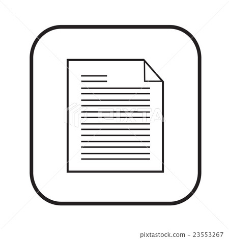 Thin line magnifier document icon\ Thin line magnifier document icon\ 23553267