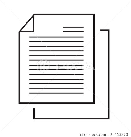 Thin line magnifier document icon\ Thin line magnifier document icon\ 23553270