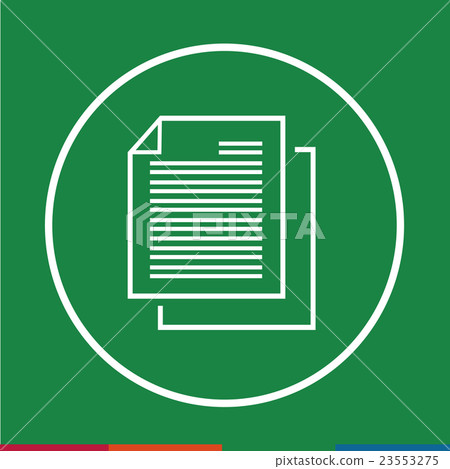 Thin line magnifier document icon\ Thin line magnifier document icon\ 23553275