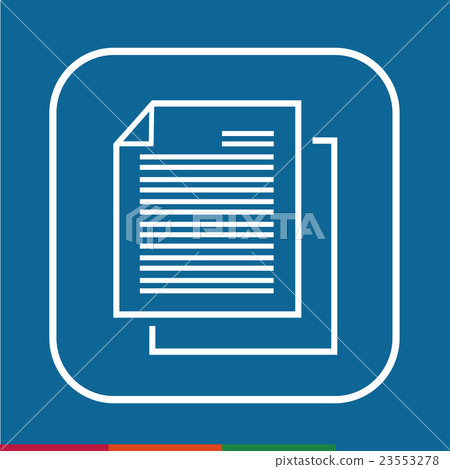 Thin line magnifier document icon\ Thin line magnifier document icon\ 23553278