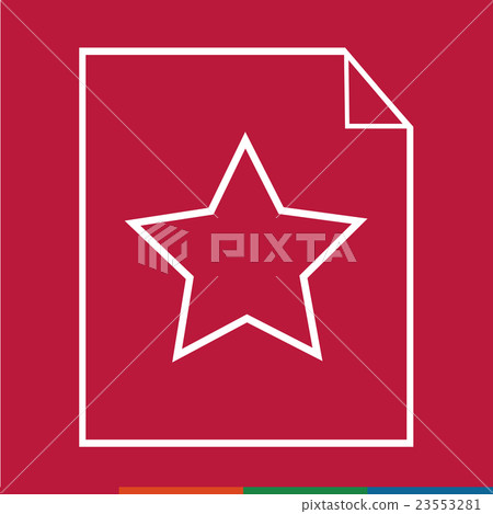 Thin line magnifier document icon\ Thin line magnifier document icon\ 23553281