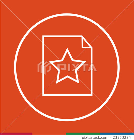Thin line magnifier document icon\ Thin line magnifier document icon\ 23553284