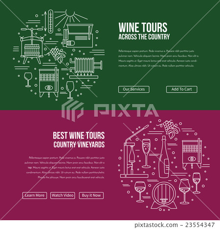 Website landing page template for wine industry Website landing page template for wine industry 23554347