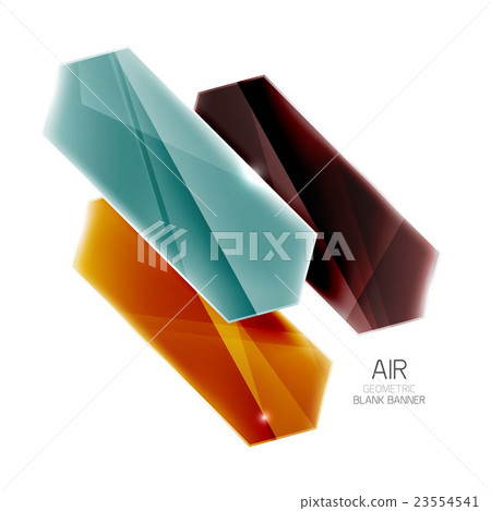 Blank colorful glossy arrow stripes for text Blank colorful glossy arrow stripes for text 23554541