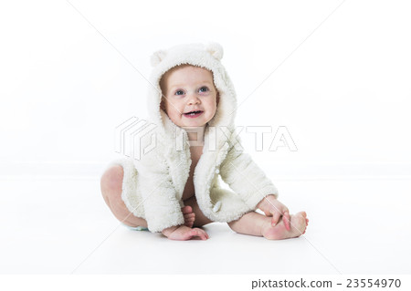 baby diaper girl isolated on white background baby diaper girl isolated on white background 23554970