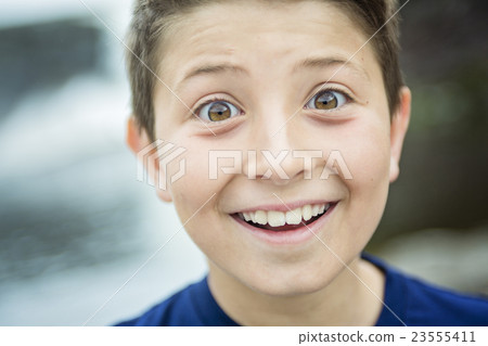 close up of a cute 8 year old boy close up of a cute 8 year old boy 23555411