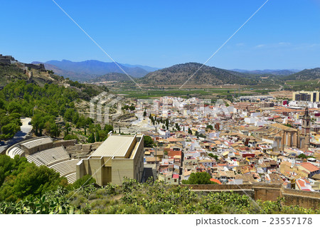aerial view of Sagunto, Spain aerial view of Sagunto, Spain 23557178