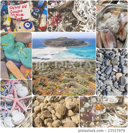 Collage of Crete (Greece) images Collage of Crete (Greece) images 23557979