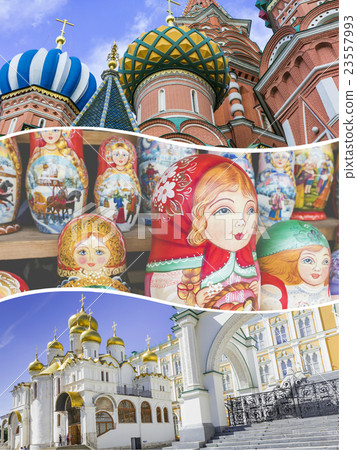 Collage of Moscow (Russia) images Collage of Moscow (Russia) images 23557993