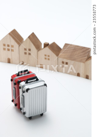 House and suitcase House and suitcase 23558773