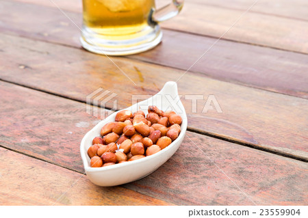 fried peel peanuts with salt and beer fried peel peanuts with salt and beer 23559904