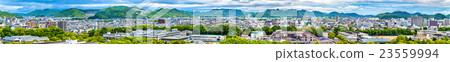 View of Himeji city from the castle - Japan 23559994
