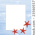 Summer vacation time sea travel blank paper. 23560557