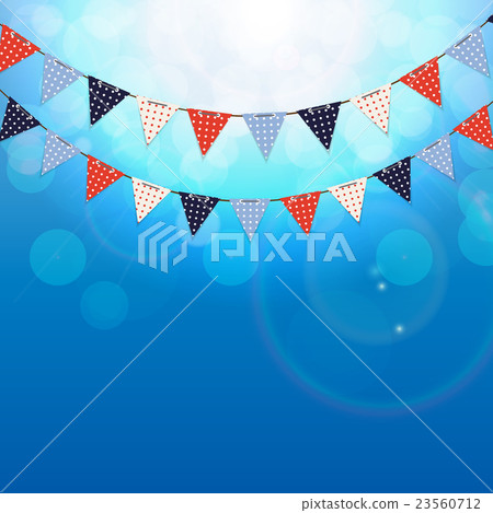 Party Background with Flags Vector Illustration Party Background with Flags Vector Illustration 23560712