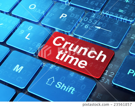 Finance concept: Crunch Time on computer keyboard Finance concept: Crunch Time on computer keyboard 23561857