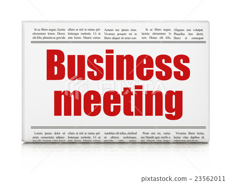 Finance concept: newspaper headline Business Finance concept: newspaper headline Business 23562011