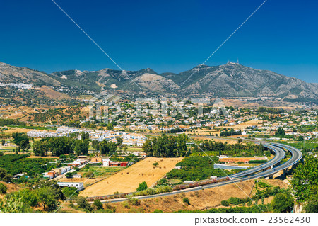 Panoramic View Of Cityscape Of Mijas in Malaga 23562430